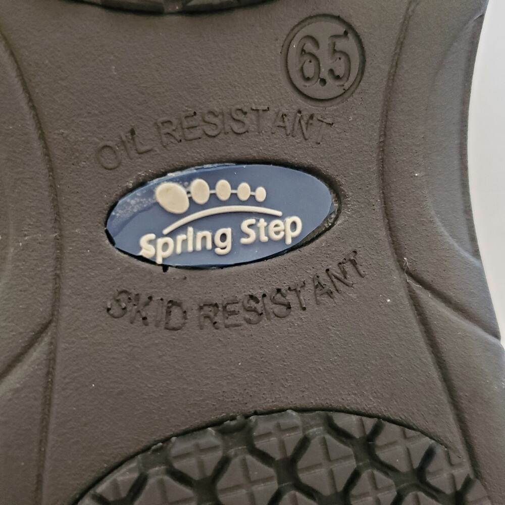 Spring Step Clogs Womens 6.5 Black Butterflies Comfort Skid Resistant - Picture 13 of 15